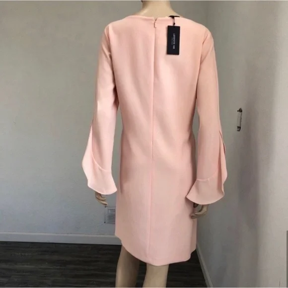 NEW Lafayette148 New York pink Emory Ruffle Cuff dress - Picture 10 of 15